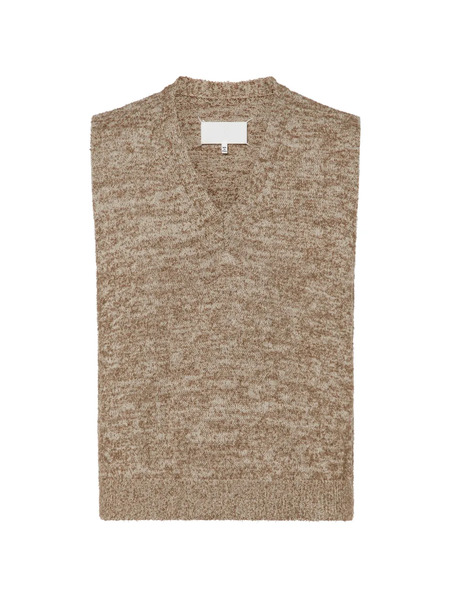  Maison Margiela V-neck Top - Neutrals 