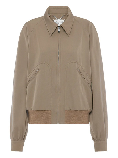  Maison Margiela Virgin-wool Bomber Jacket - Neutrals 