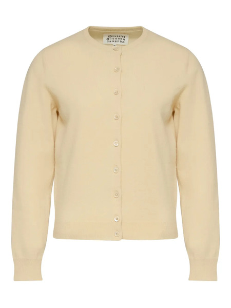  Maison Margiela Virgin Wool Cardigan - Neutrals 
