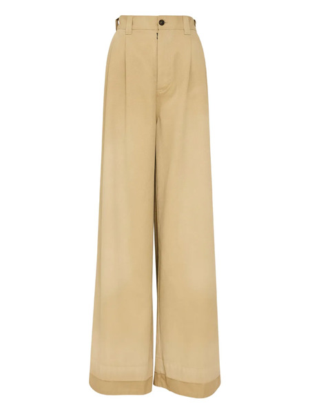  Maison Margiela Wide-leg Tailored Trousers - Neutrals 