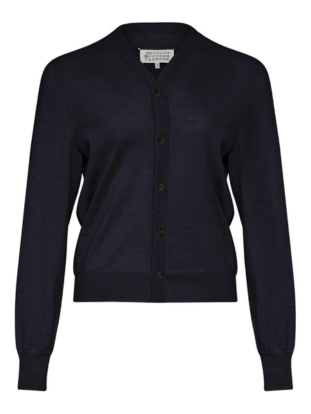  Maison Margiela Wool Cardigan - Blue 