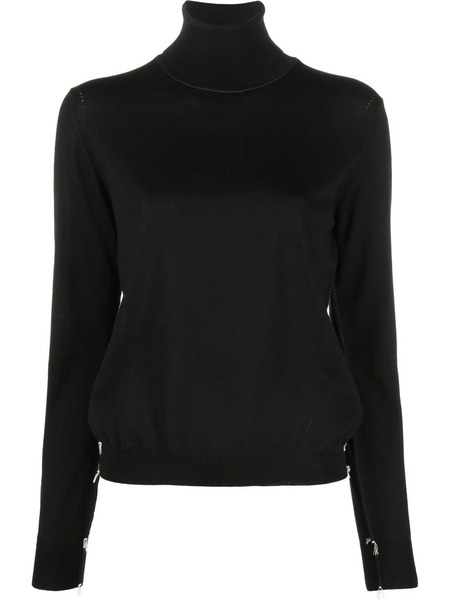 Maison Margiela Work-in-progress High-neck Jumper - Black 