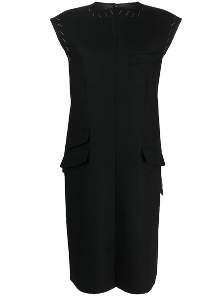  Maison Margiela Work-in-progress Wool Dress - Black 