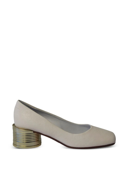  Maison Martin Margiela Pre-owned Tin Can Leather Pumps - White 