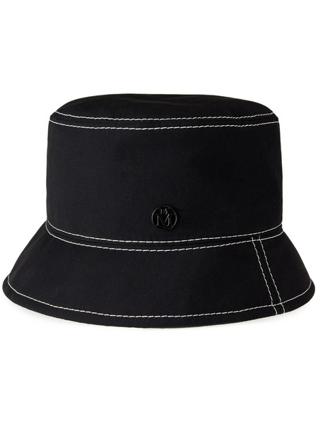  Maison Michel Axel Contrast-stitching Bucket Hat - Black 