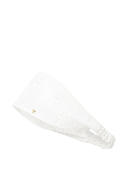  Maison Michel Celeste Eyelet Headband - White 