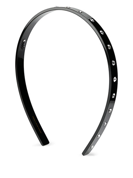  Maison Michel Crystal-embellished Headband - Black 