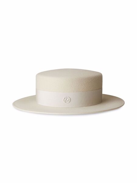  Maison Michel Kiki Waterproof Canotier Hat - Neutrals 