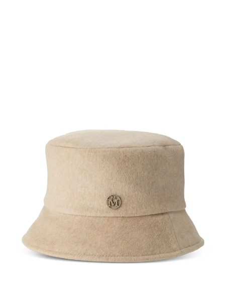  Maison Michel Logo-plaque Hat - Neutrals 