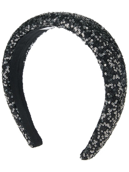  Maison Michel Miwa Sequin-embellished Headband - Black 