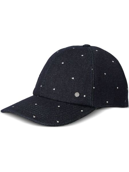  Maison Michel Tiger Denim Cap - Blue 