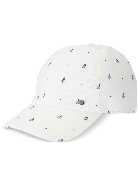  Maison Michel Tiger Floral-print Cap - White 