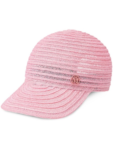  Maison Michel Tiger Interwoven Cap - Pink 