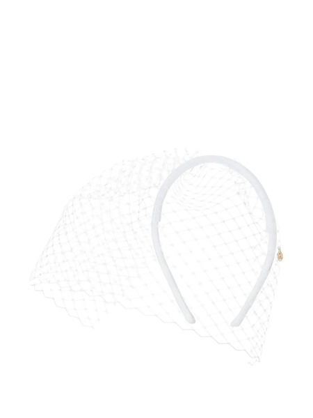  Maison Michel Veil Headband - White 