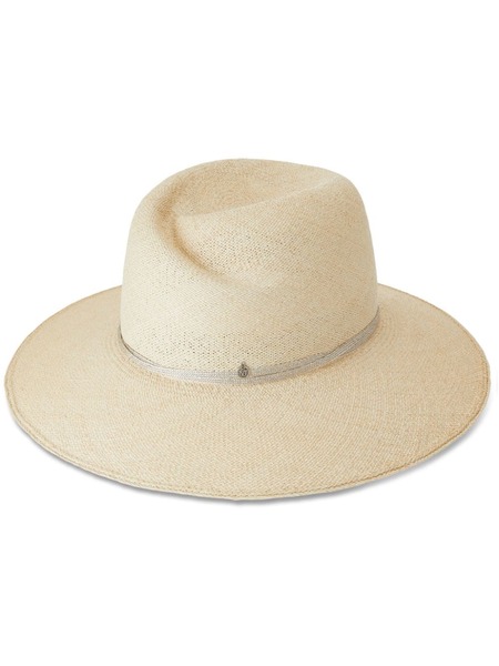  Maison Michel Virginie Straw Fedora Hat - Neutrals 