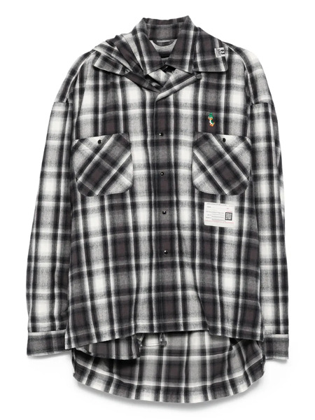  Maison Mihara Yasuhiro Checked Overshirt - Grey 