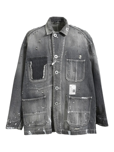  Maison Mihara Yasuhiro Denim Shirt Jacket - Black 
