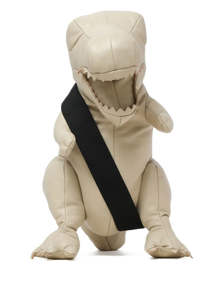  Maison Mihara Yasuhiro Dinosaur-shaped Leather Messenger Bag - Neutrals 