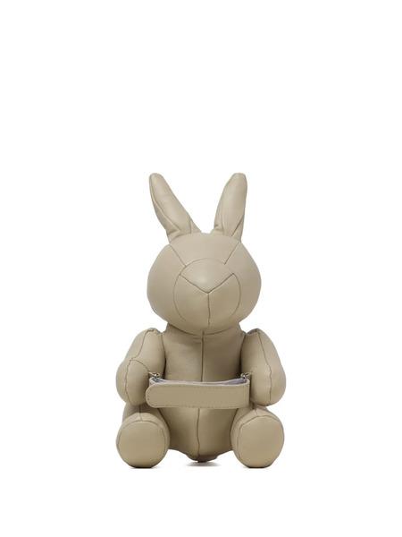  Maison Mihara Yasuhiro Dolls Rabbit Hug Leather Messenger Bag - Neutrals 
