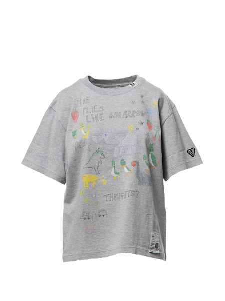  Maison Mihara Yasuhiro Doodle-print T-shirt - Grey 