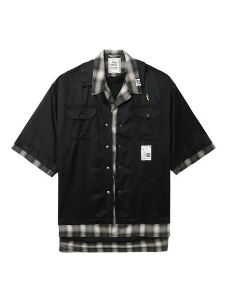  Maison Mihara Yasuhiro Double-layered Shirt - Black 
