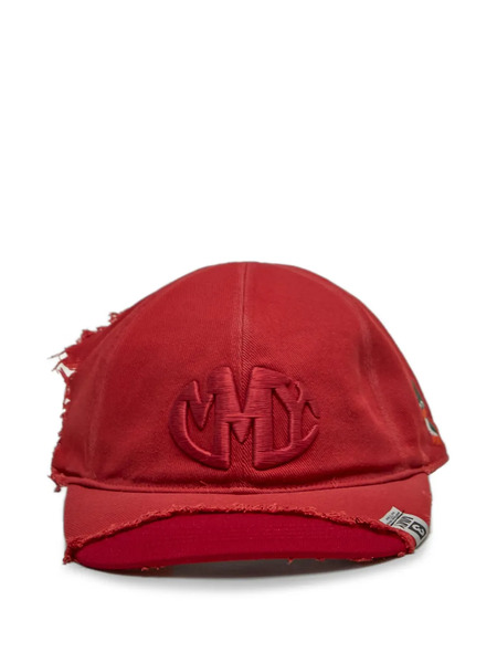  Maison Mihara Yasuhiro Embroidered-logo Frayed-detail Trucker Cap 