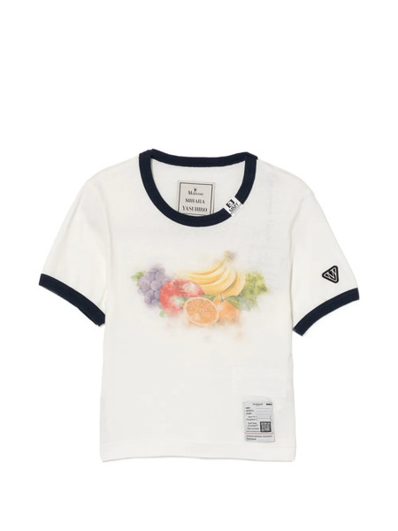  Maison Mihara Yasuhiro Fruit-print T-shirt - White 