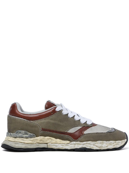  Maison Mihara Yasuhiro George Panelled Canvas Sneakers - Brown 