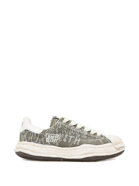  Maison Mihara Yasuhiro Graphic-print Trainers - Green 