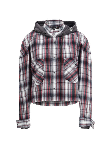  Maison Mihara Yasuhiro Hooded Checkered Hoodie - White 