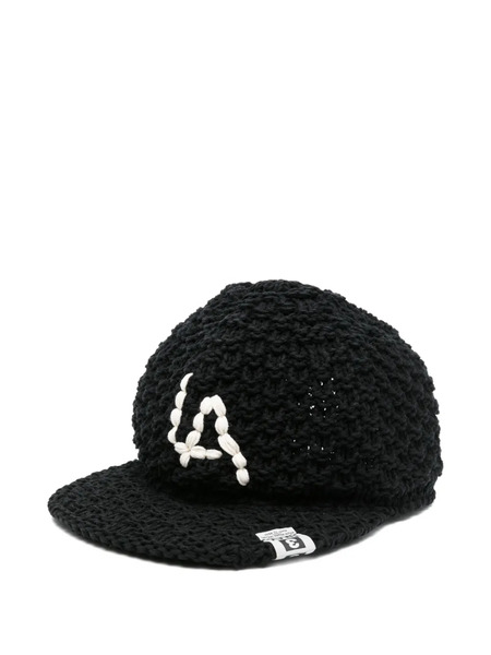  Maison Mihara Yasuhiro La Embroidered Hat - Black 