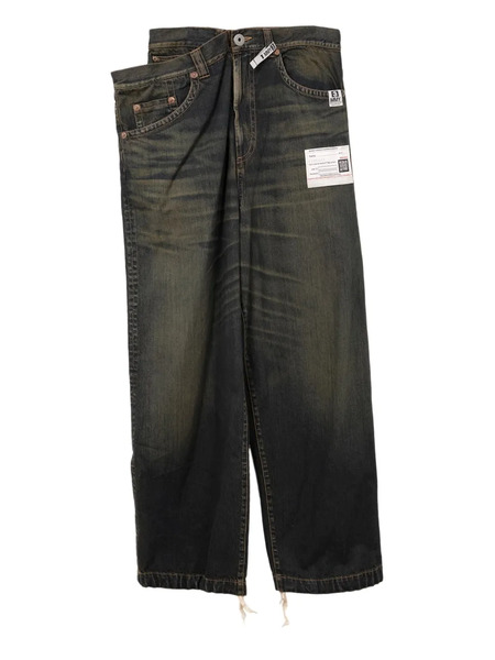  Maison Mihara Yasuhiro Layered Jeans - Blue 