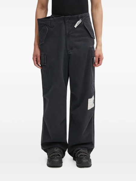  Maison Mihara Yasuhiro Layered Label Cargo Pants - Grey 