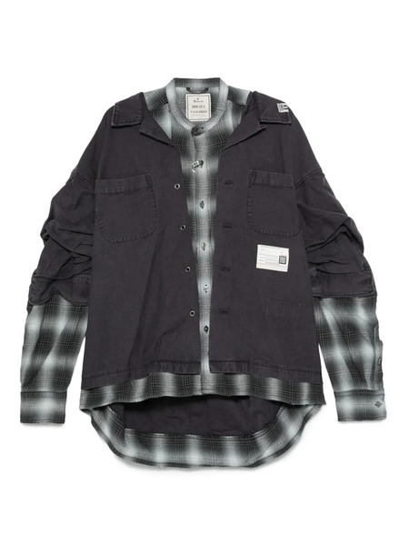  Maison Mihara Yasuhiro Layered Long Sleeve Jacket - Purple 