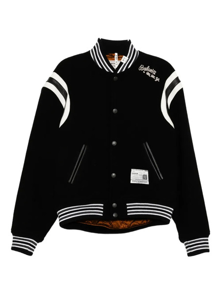  Maison Mihara Yasuhiro Logo-embroidered Bomber Jacket - Black 