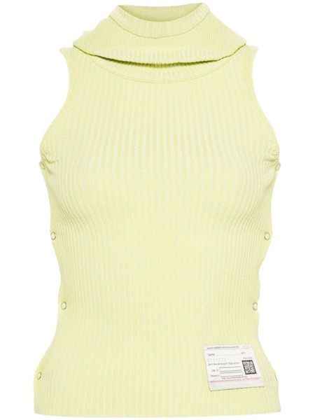  Maison Mihara Yasuhiro Logo-patch Top - Yellow 