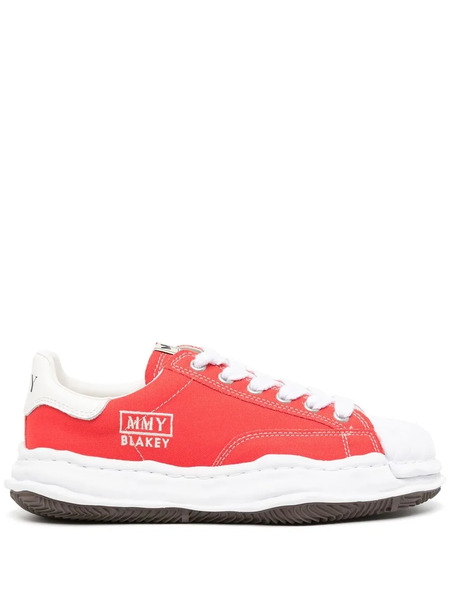  Maison Mihara Yasuhiro Ridged-trim Low-top Sneakers - Red 