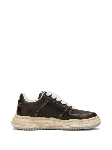  Maison Mihara Yasuhiro Wayne Leather Sneakers - Brown 