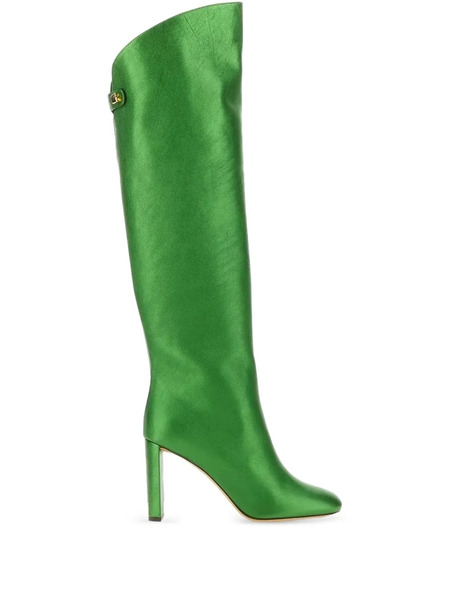  Maison Skorpios 90mm Adriana Boots - Green 