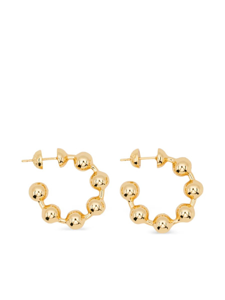  Maje Beaded Hoop Earrings - Gold 