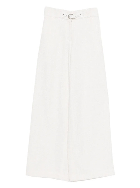  Maje Belt Flared Trousers - White 