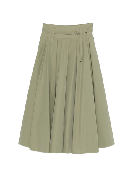  Maje Belted A-line Midi Skirt - Green 