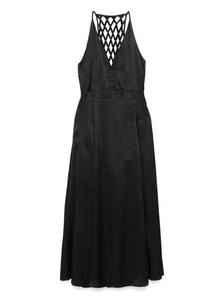  Maje Braided-back Maxi Dress - Black 