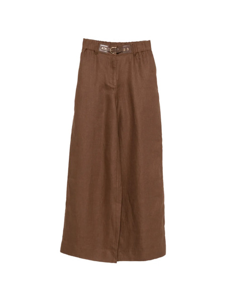  Maje Buckle-closure Trousers - Brown 