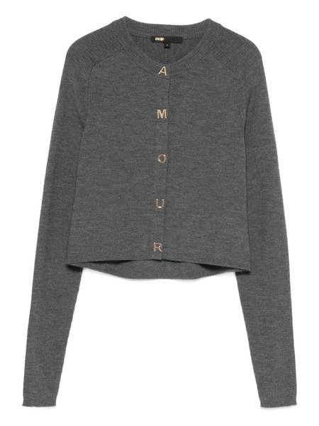  Maje Button Cardigan - Grey 
