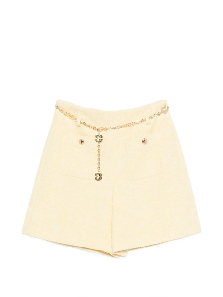  Maje Chain-detail Mini Shorts - Yellow 