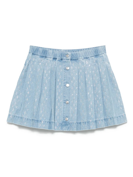  Maje Cotton Mini Skirt - Blue 