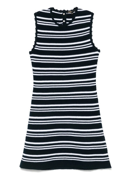  Maje Crochet Mini Dress - Blue 