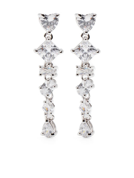  Maje Crystal-embellished Earrings - Silver 