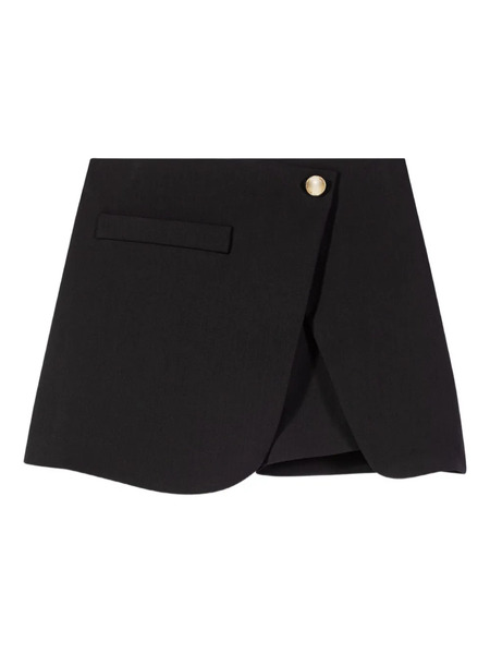  Maje Draped-panels Shorts - Black 